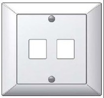 UP-K Anschlussdose, EDIZIOdue-kompatibel, für 2x KS/GG45, ws