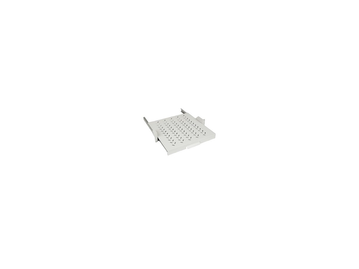 Console coulissante 19“ 2U 450mm 2P avec FA 20kg RAL7035