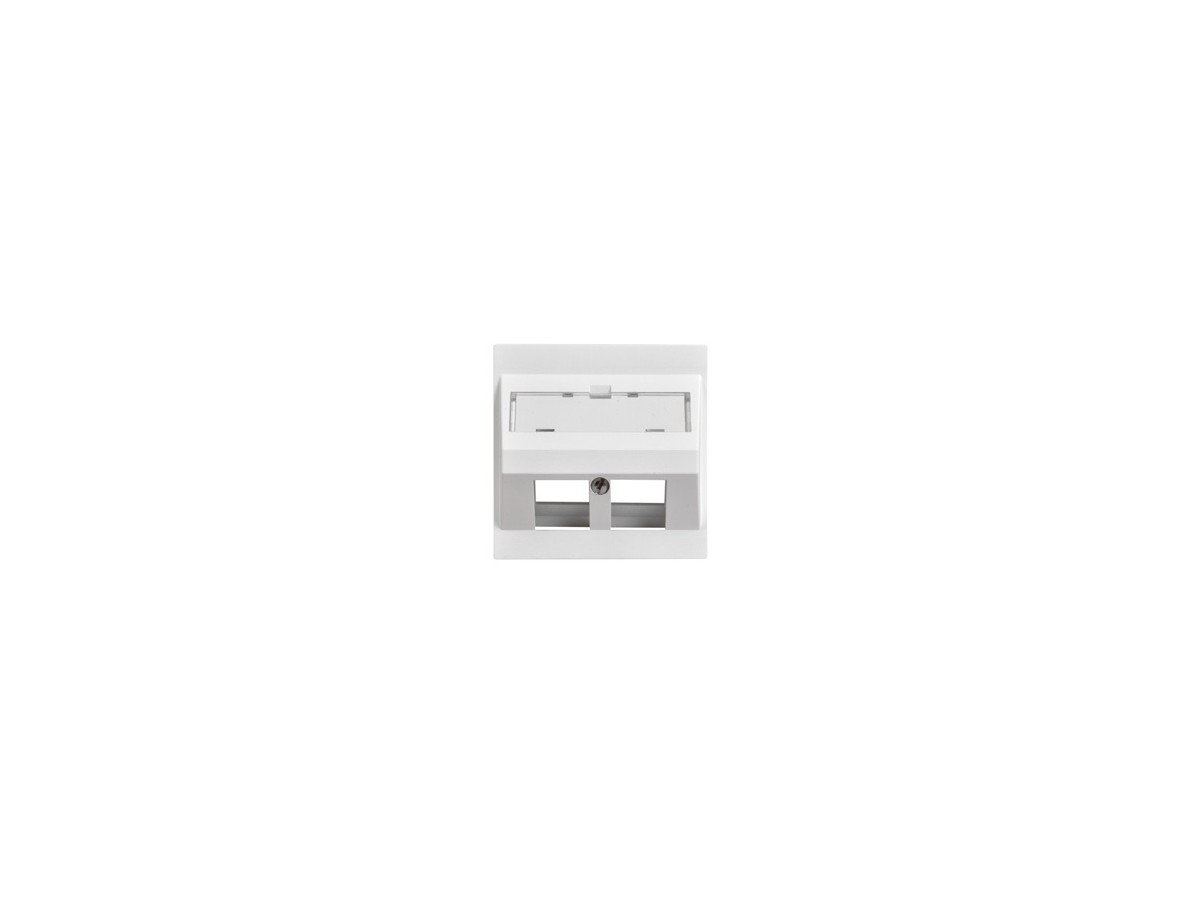 LAN UP Prise de sortie inclinée 2x Keystone EDIZIOdue 20 blc