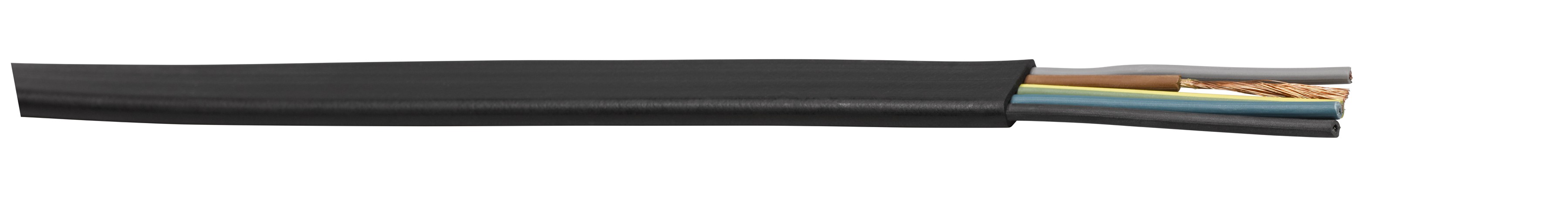 Câble plat néoprène 7x2.5 noir