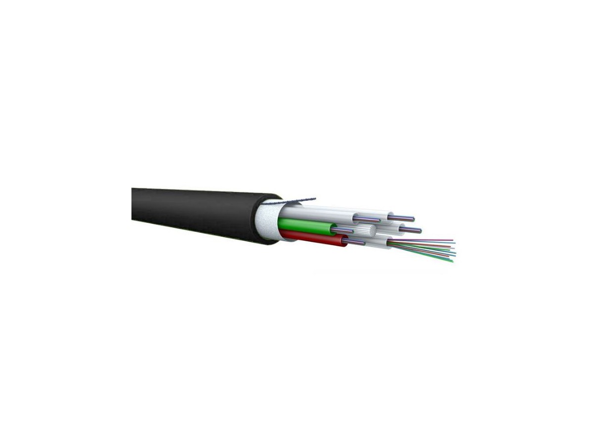 Câble FO mini extérieur 4x12 9/125 700N HDPE nr/or Fca