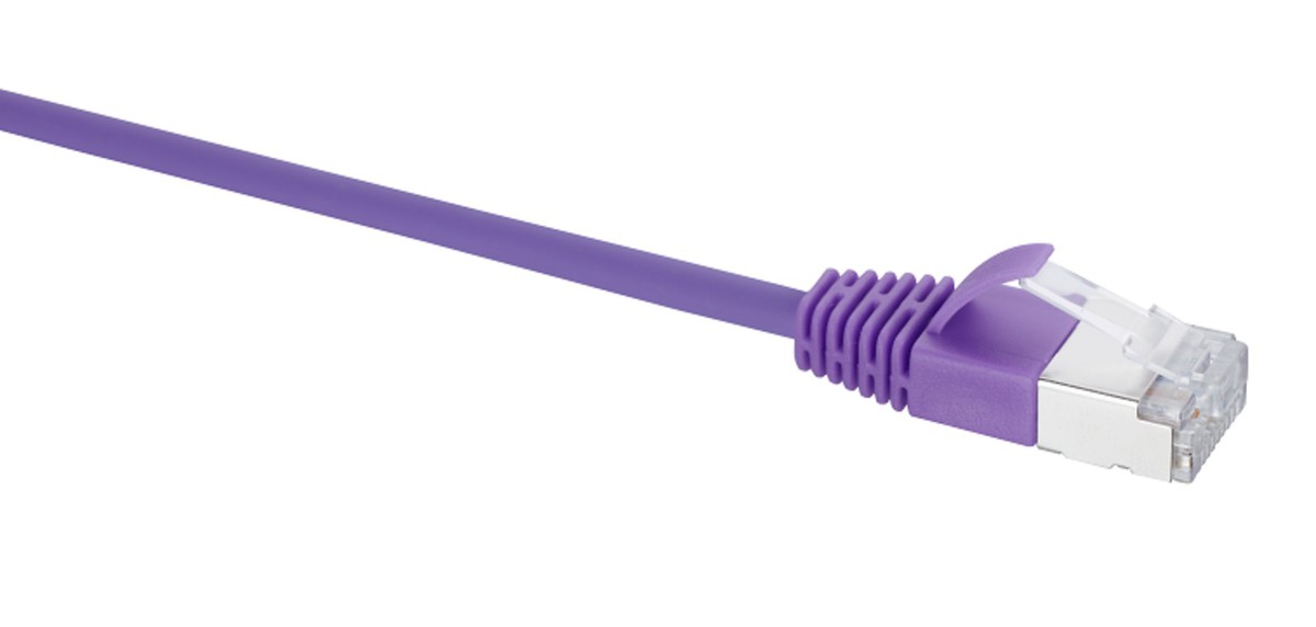 Slim Patchkabel Kat.6a violett 3m