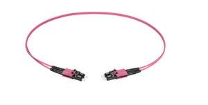 RL Dupl. Fig.8 2x1.4mm 50/125 OM4 LC/LC violet 0.5m