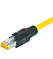 Connecteur RJ45 montable sur site, sans outil, blindé, Cat. 6, droit