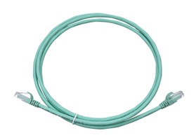 Corning Patchkabel Kat.6A UTP RJ45 5m aqua