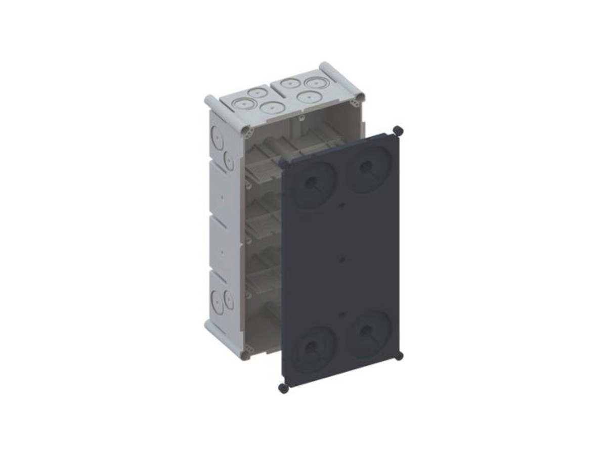 UP-EINLASSKASTEN M20/25 (2X4) GRAU