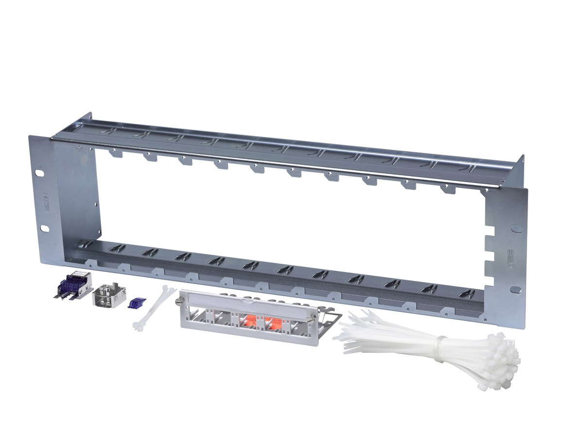 R&M Panneau de distr. FN 3U 60x RJ45/s Cat.6 compl.