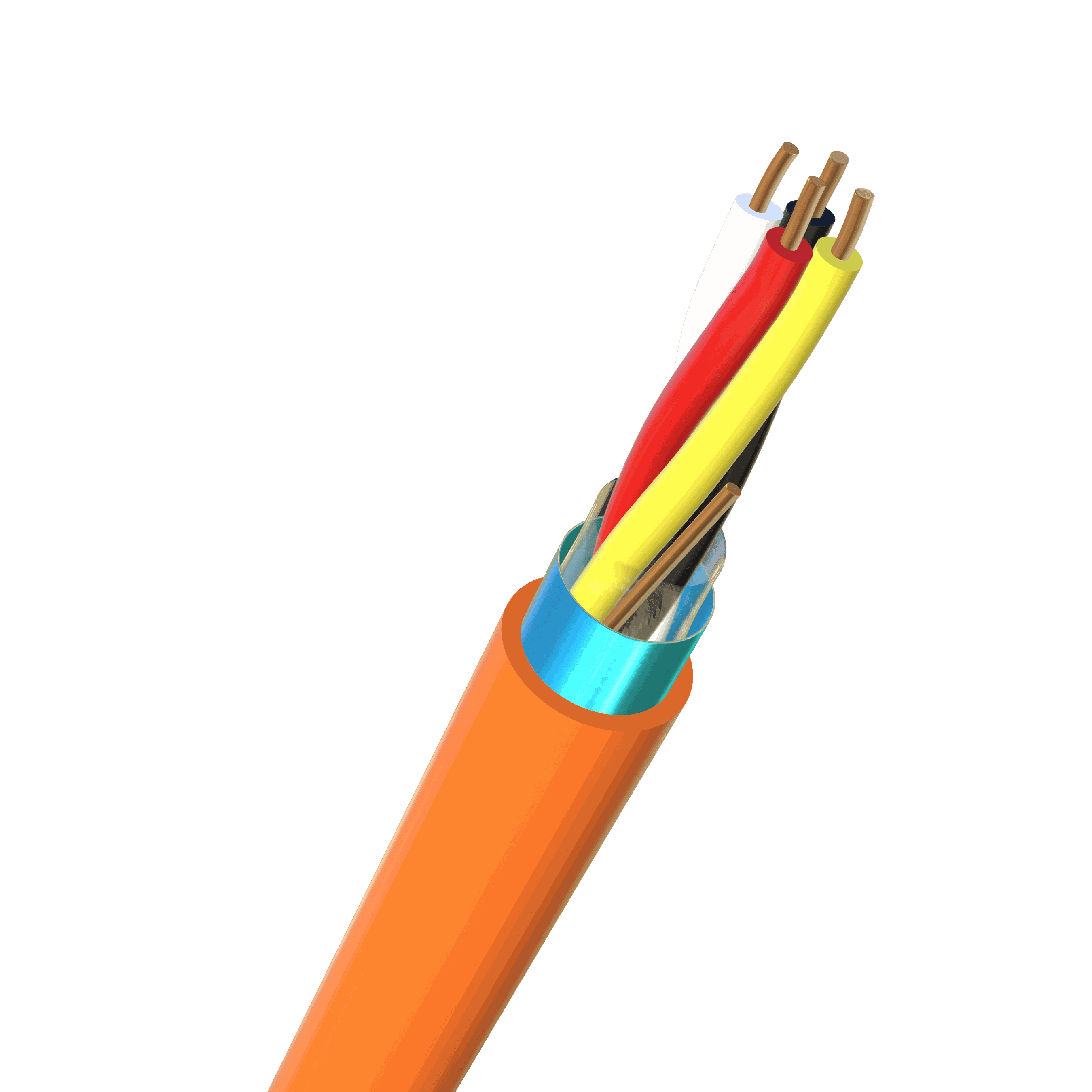EIB/KNX-BUS (St) 2x2x0.8 sh orange Cca