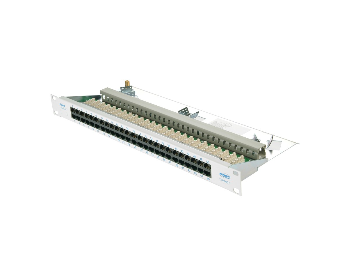 Panneau-voice 50xRJ45 AMP 1U/UTP gris ** fin de série **