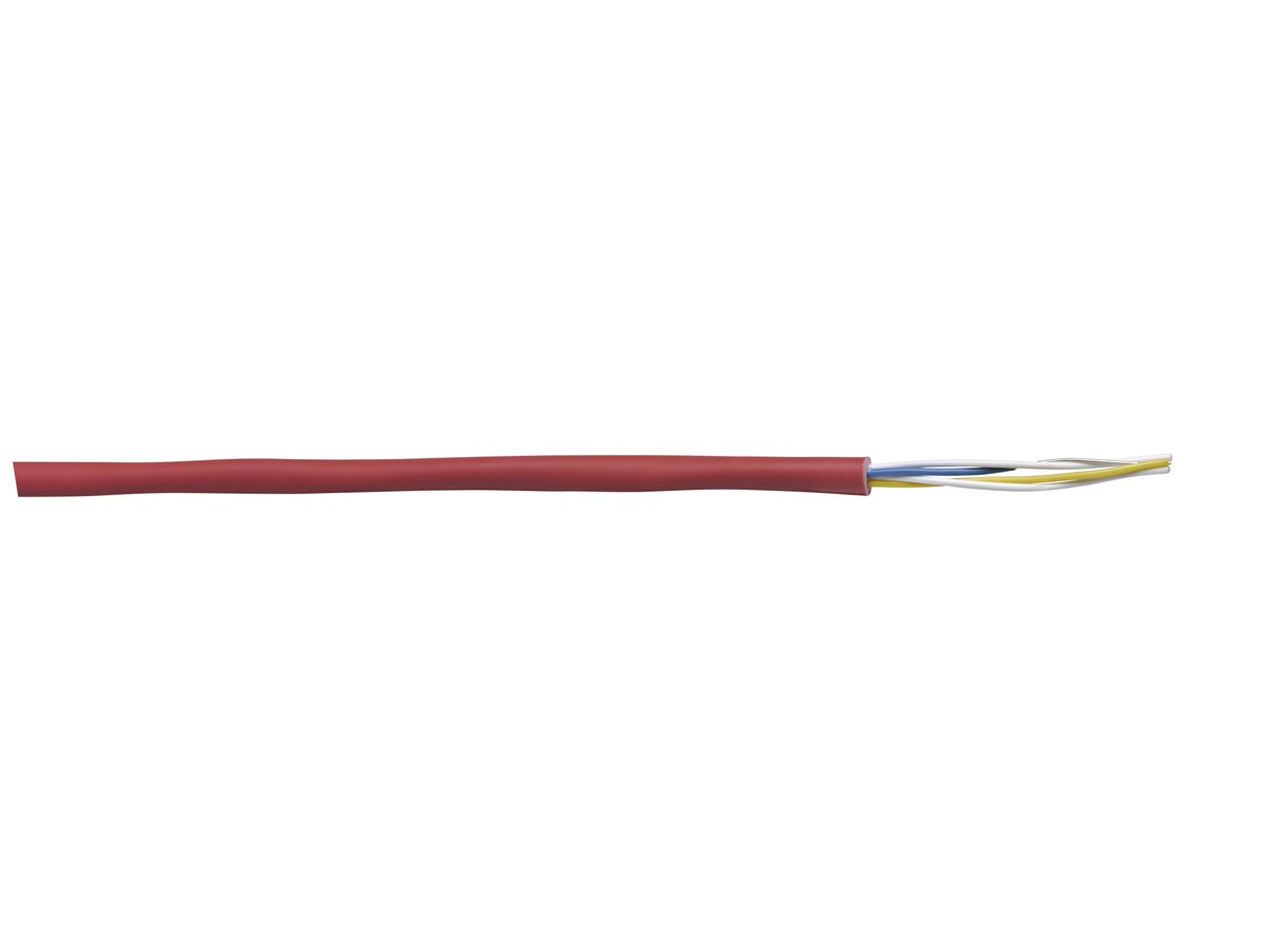 Câble détection incendie 1x2x0.6 sh rouge Dca