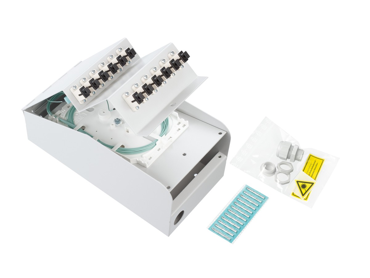 LWL AP Box abgestuft 10xSC OM3 komp.