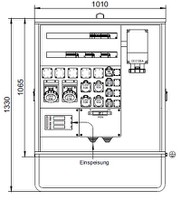 DISTRO Baustromverteiler STV 160A weiss (RAL 9010)