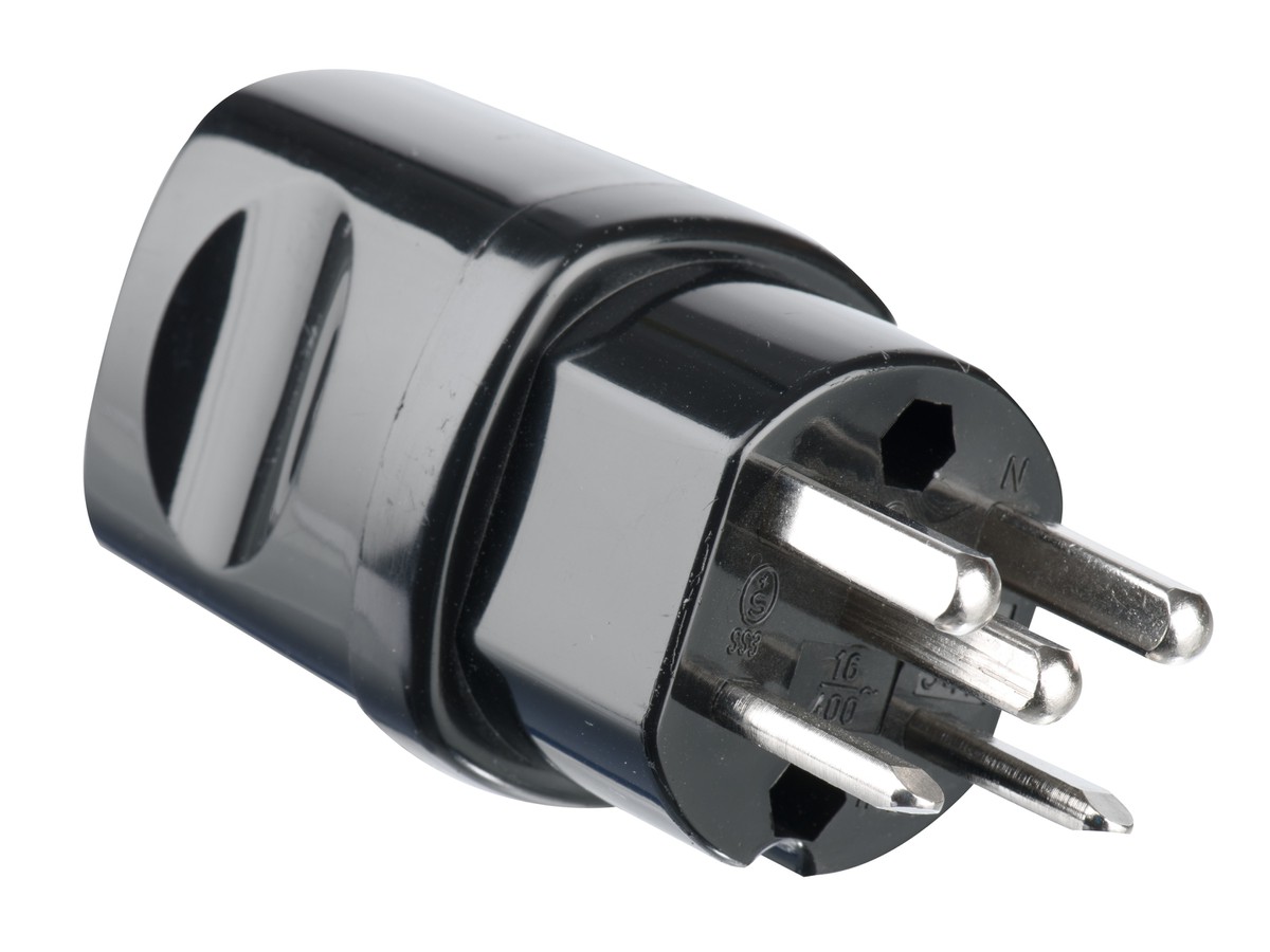 Fiche type 25 16A noir