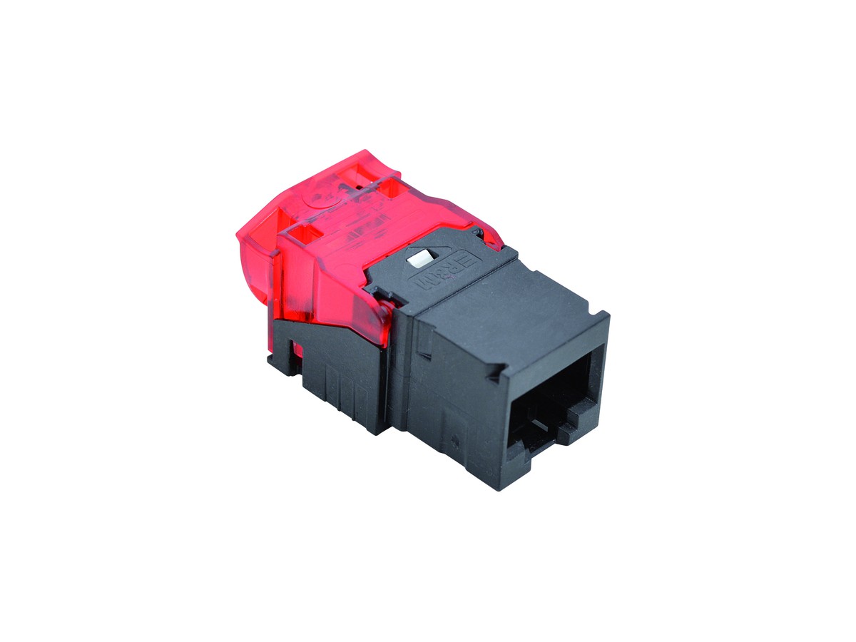 R&M module Cat.6A ISO EL UTP avec Plaque de montage cond. 100pcs.