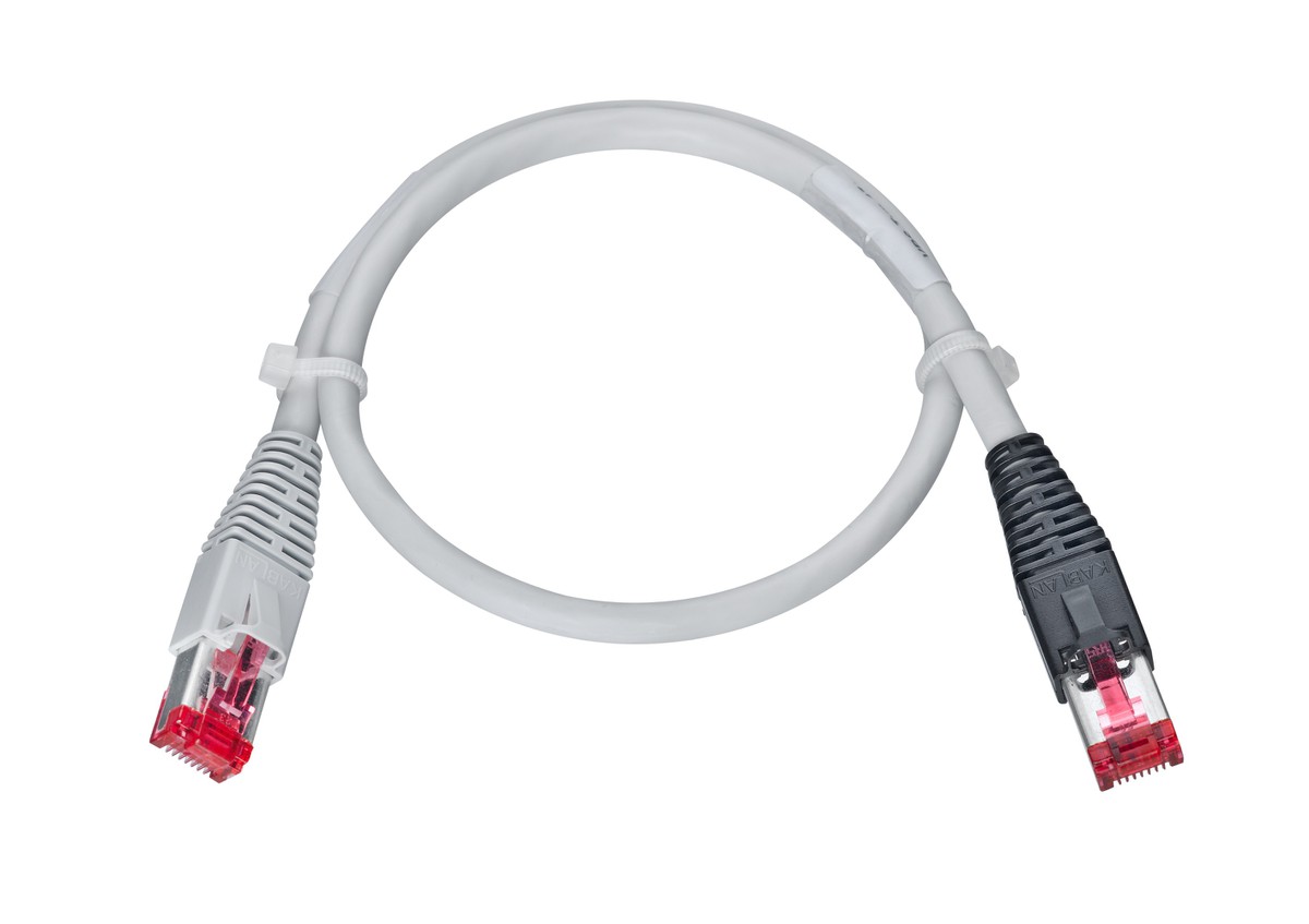 AK VBS Typ 17+ RJ45 HR hf gu/sz Kat.6 10.0m gr