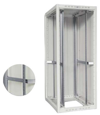 19“ Profilschiene Pratik  (ASA-Lochung) 25HE (Paar)