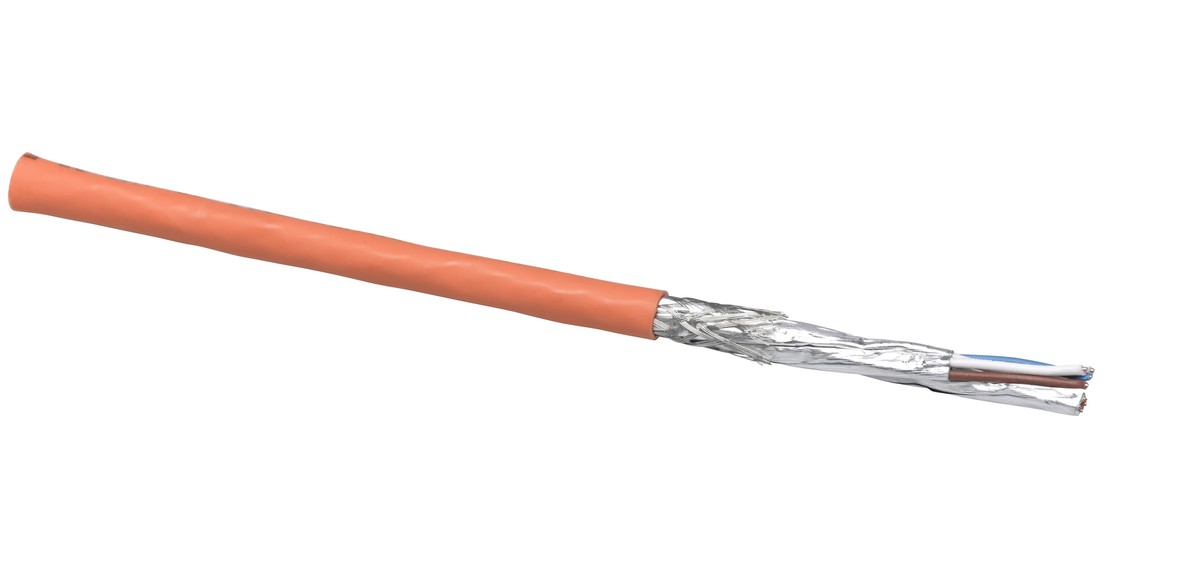 CU 7002 Kat.7 S/FTP 4x2x0.57 LSOH orange AWG23 Cca