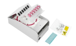 LWL AP Box abgestuft 1xLC/Dupl. OM4 komp.