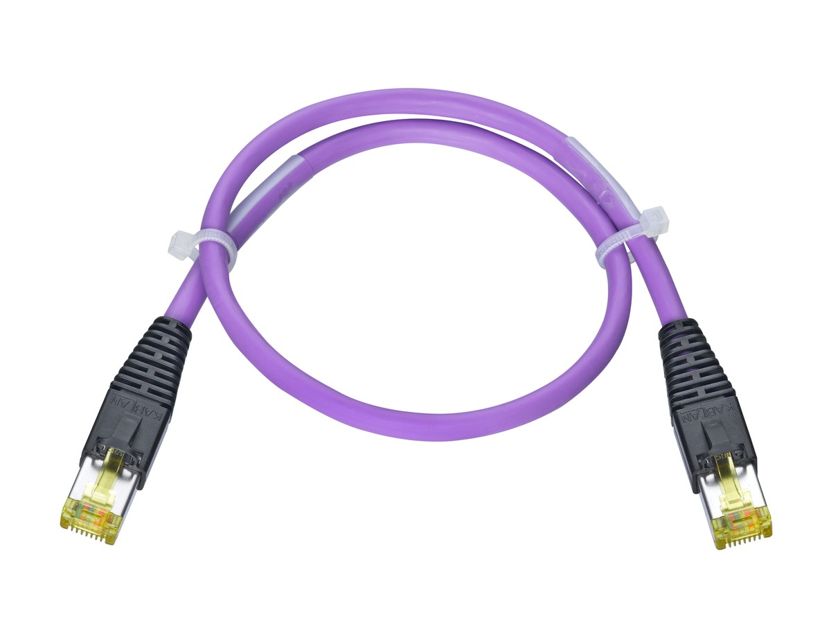 AK VBS Typ 18 RJ45 hf sz/vio/sz Kat.6A 3.0m vio