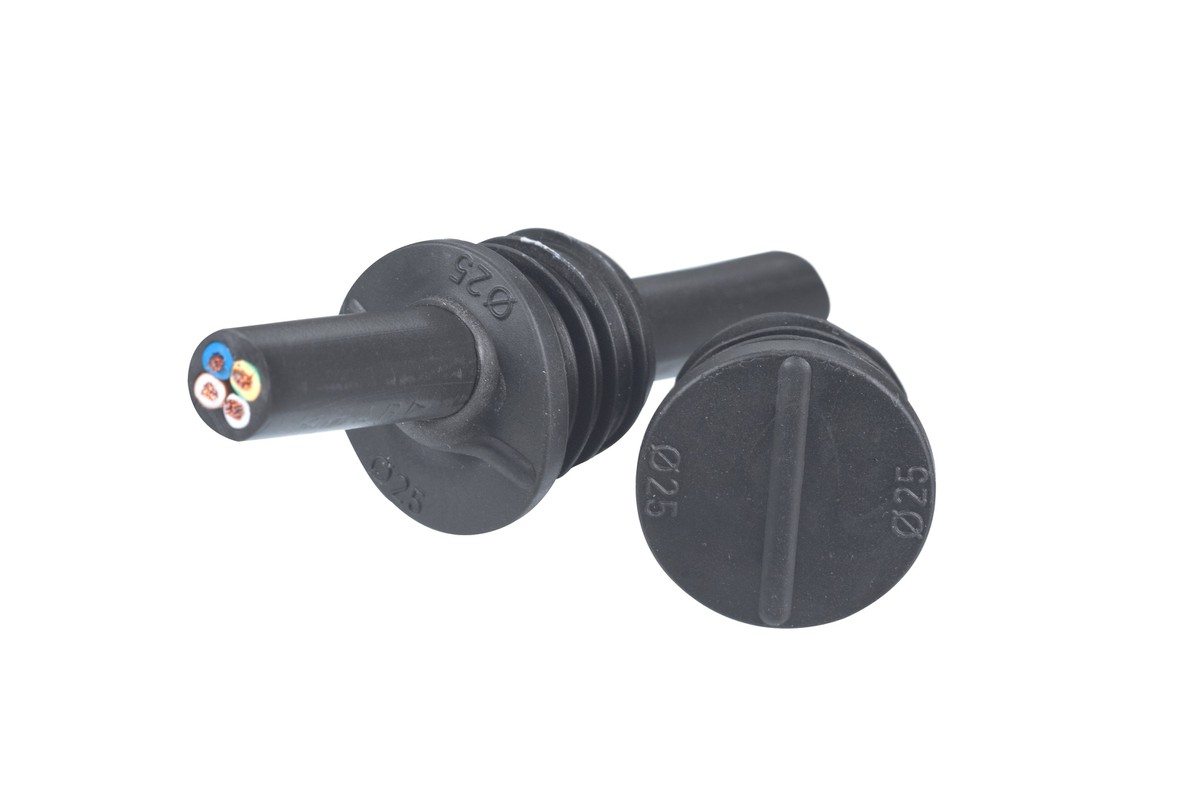 Minergie Rohrabdichtung M25 schwarz