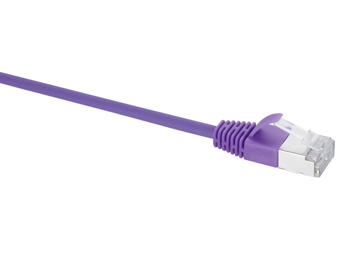 Slim Patchkabel Kat.6a violett 0.5m