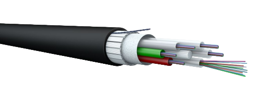 Câble FO universel 12x24 9/125 9000N LSFH-RF nr/or Cca