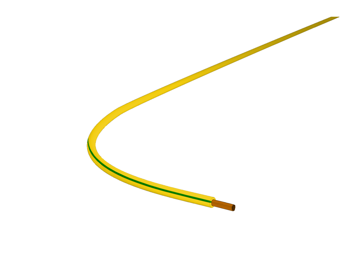 Toron T 70mm2 jaune-vert  RAL 6018/1021, H07V-K