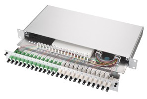 LWL-KEV FUB-Standard 24xSM 9/125 PC E2000/PC blau 1HE