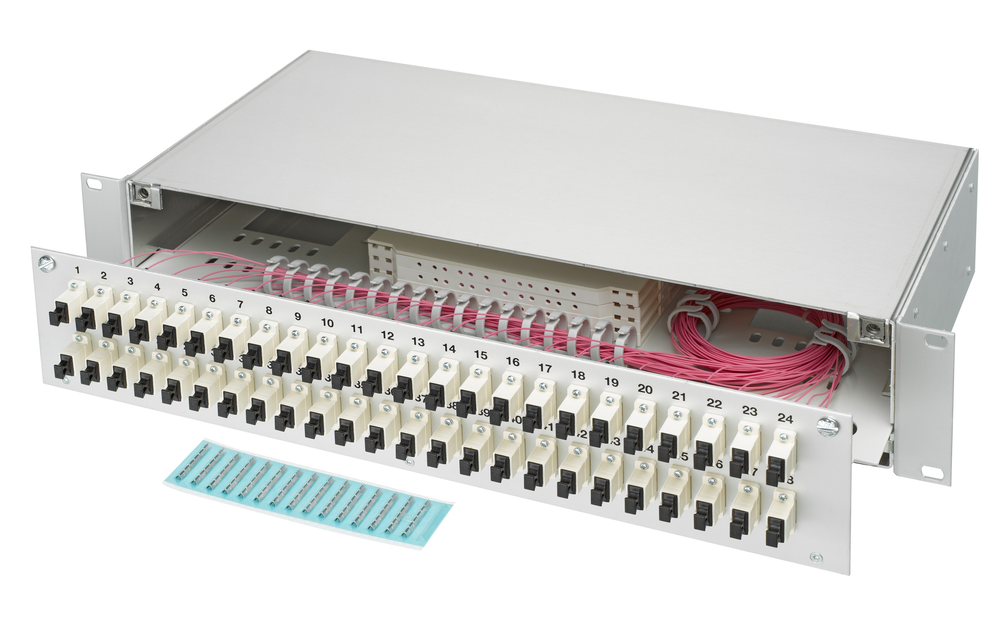 LWL 19" KEV 2HE ausz. 36xSC OM4 komp.