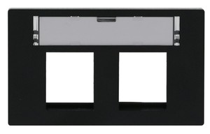 FLF Anschlussdose, 2x Keystone 20, sz