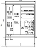 DISTRO Baustromverteiler STVZW 160A weiss (RAL 9010)
