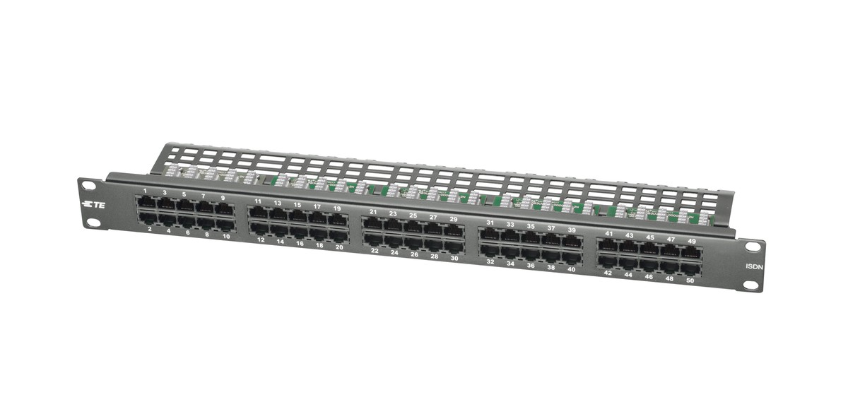 AMP Voice-Panel 50xRJ45 1HE UTP gu