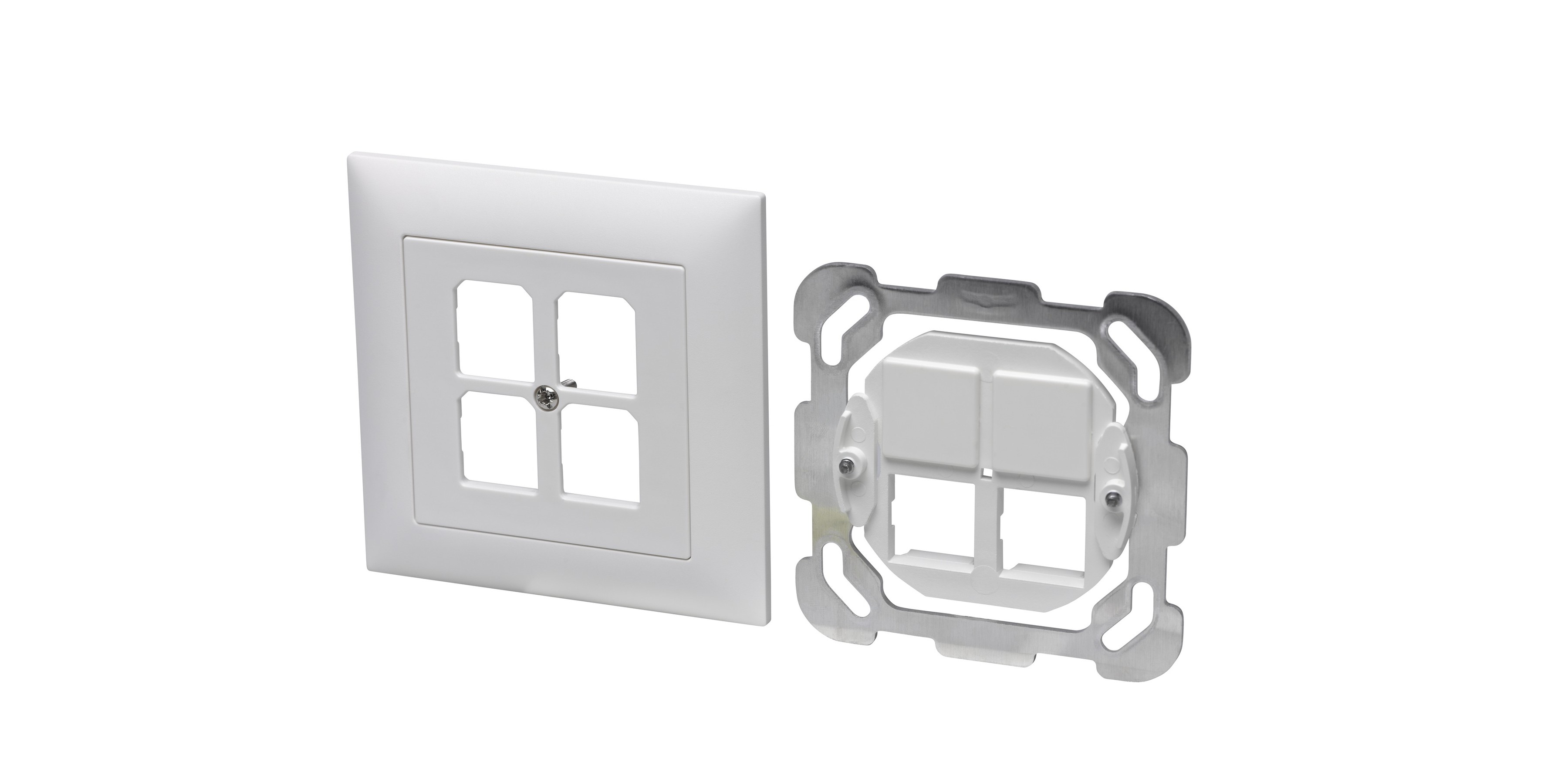 Boîte ENC Kalysto 4xRJ45 blanc