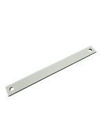Schild weiss/schwarz 100x10mm ungraviert