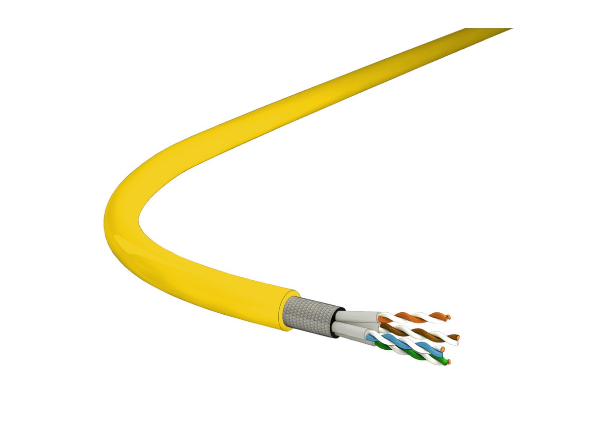 Multinet 723 Kat.7 S/FTP 4x2xAWG23 LSHF gelb Cca NVP79