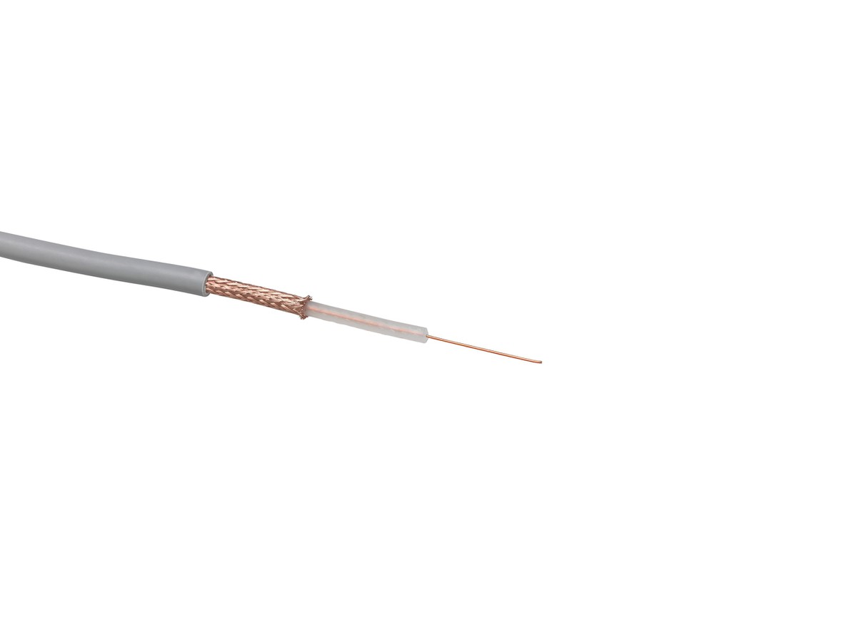 Câble coax RG 59 B/U sh gris Eca
