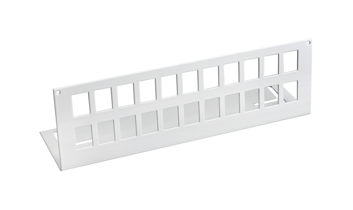 Distributeur Home-Net en acier blanc RAL 9010 22xKeystone