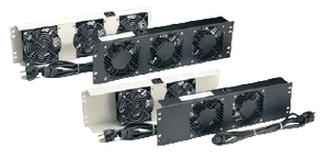 Unité de ventilation 2 ventilateurs avec thermostat RAL7035