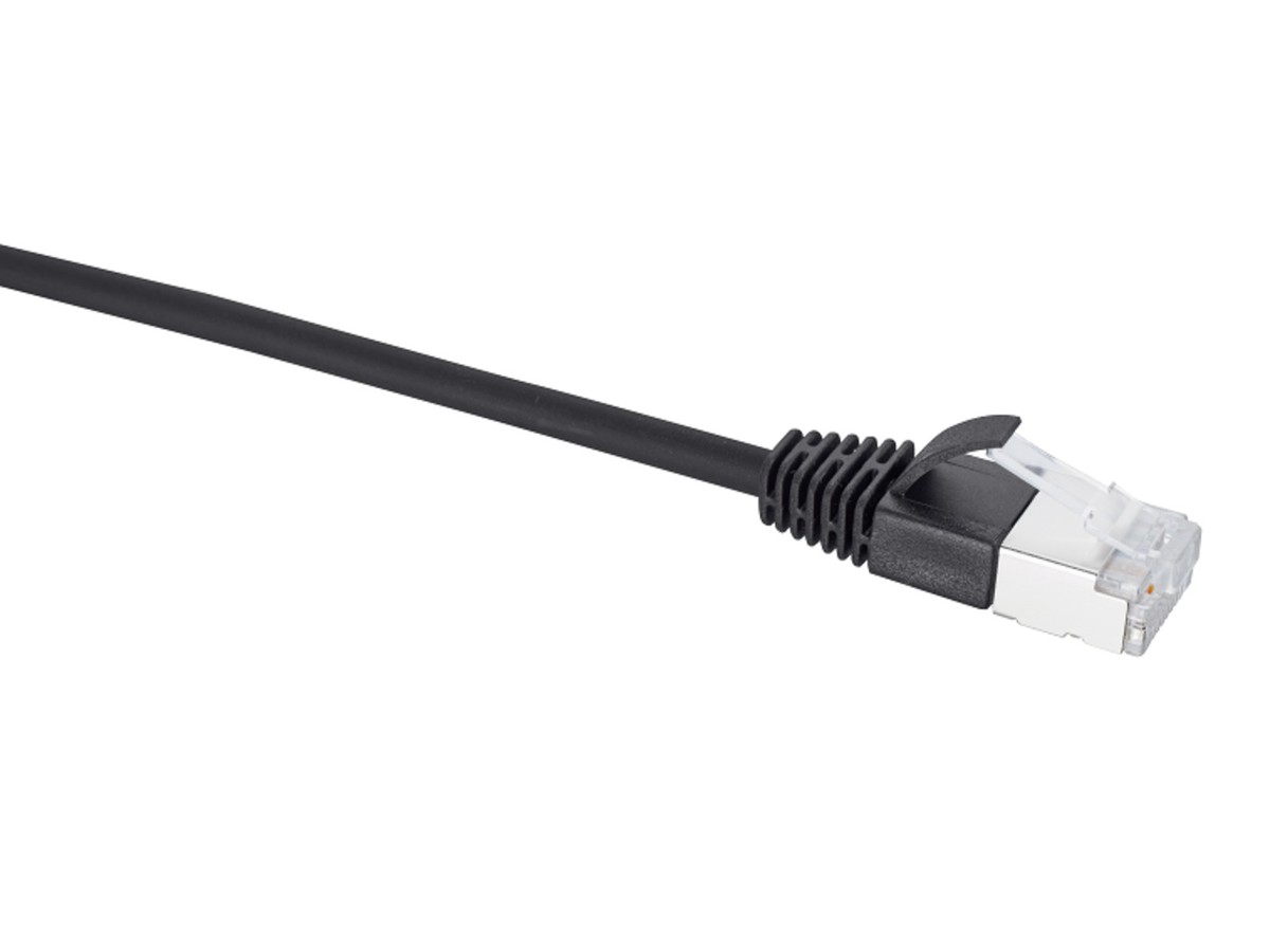 Slim Patchkabel Kat.6a schwarz 6m