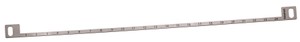 Beschriftungsstreifen aus Edelstahl für 19'' 0.5HE Panel