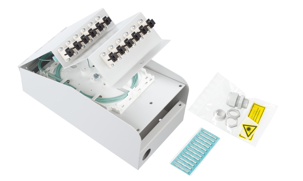 LWL AP Box abgestuft 10xSC OM3 komp.