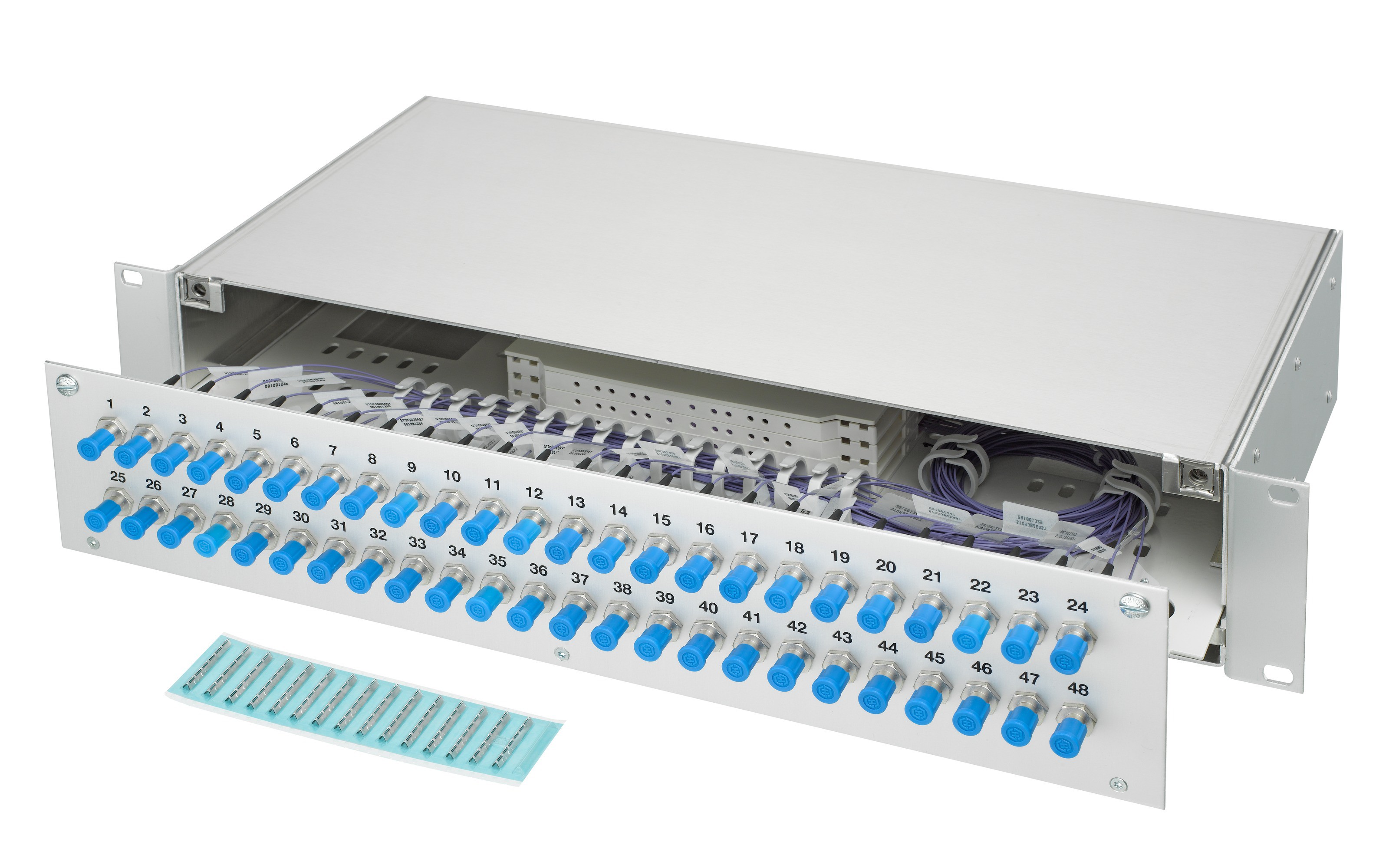 LWL 19" KEV 2HE ausz. 36xST 50/125 kompl.