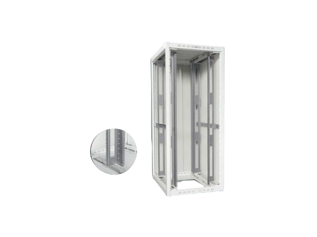 Nutzlaststeigerung der 19“ Holmen auf 1000 kg 800x800x42HE
