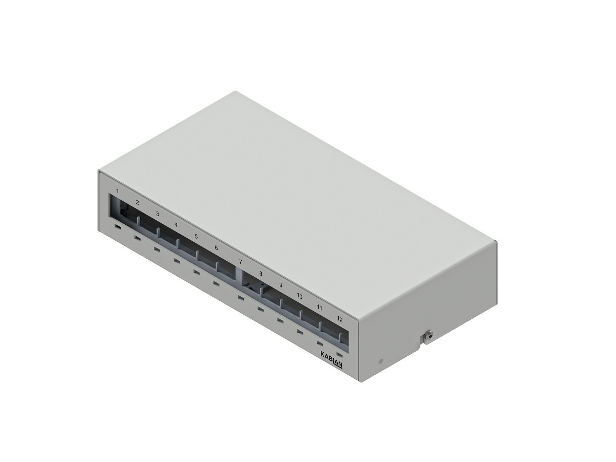 KABLAN AP Box 12 fach Keystone metall grau