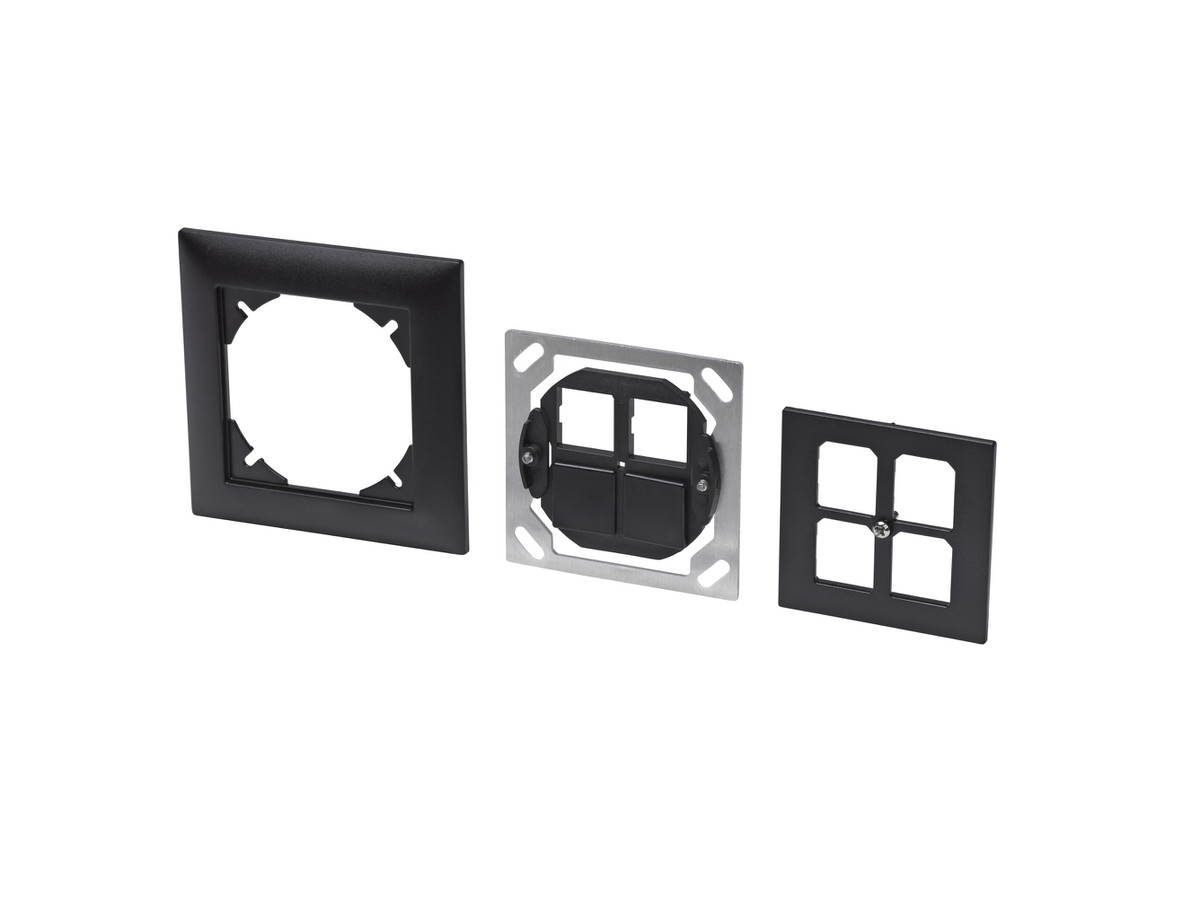 Boîte ENC Kalysto 4xRJ45 noir