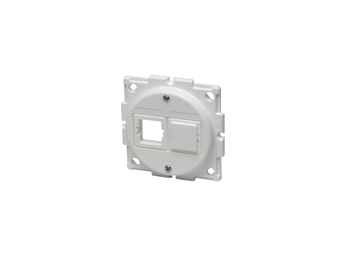 BK-Dose Basico für 2xRJ45 Einsatz weiss