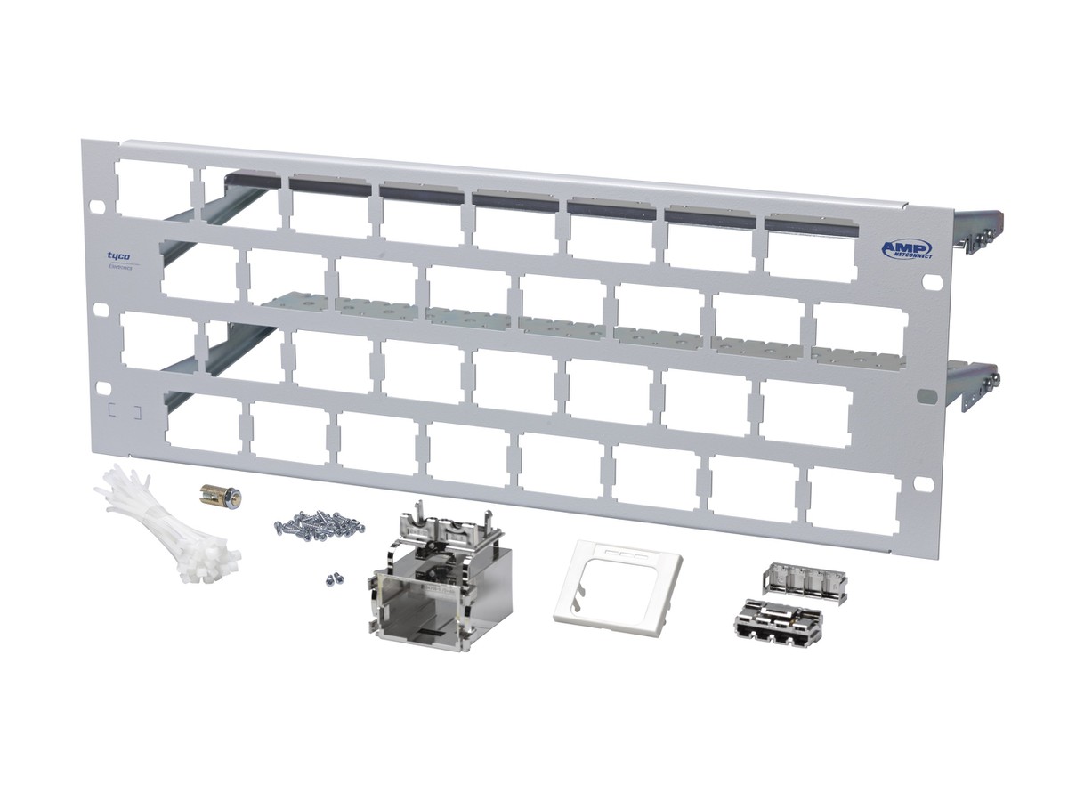 ACO Panel 32-fach 4HE RAL7035