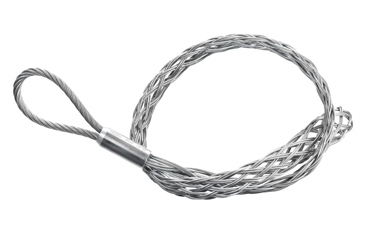 Tire-câble tressé Ø 50 - 65 mm étamé, 1 boucle, longuer 600 mm, force de traction 27.5 kN