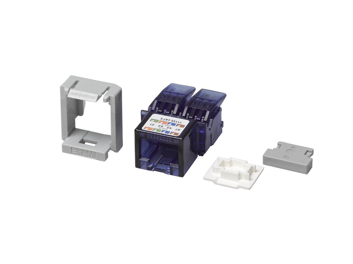 R&M Anschl.mod.RJ45/u Cat.6 Snap-In