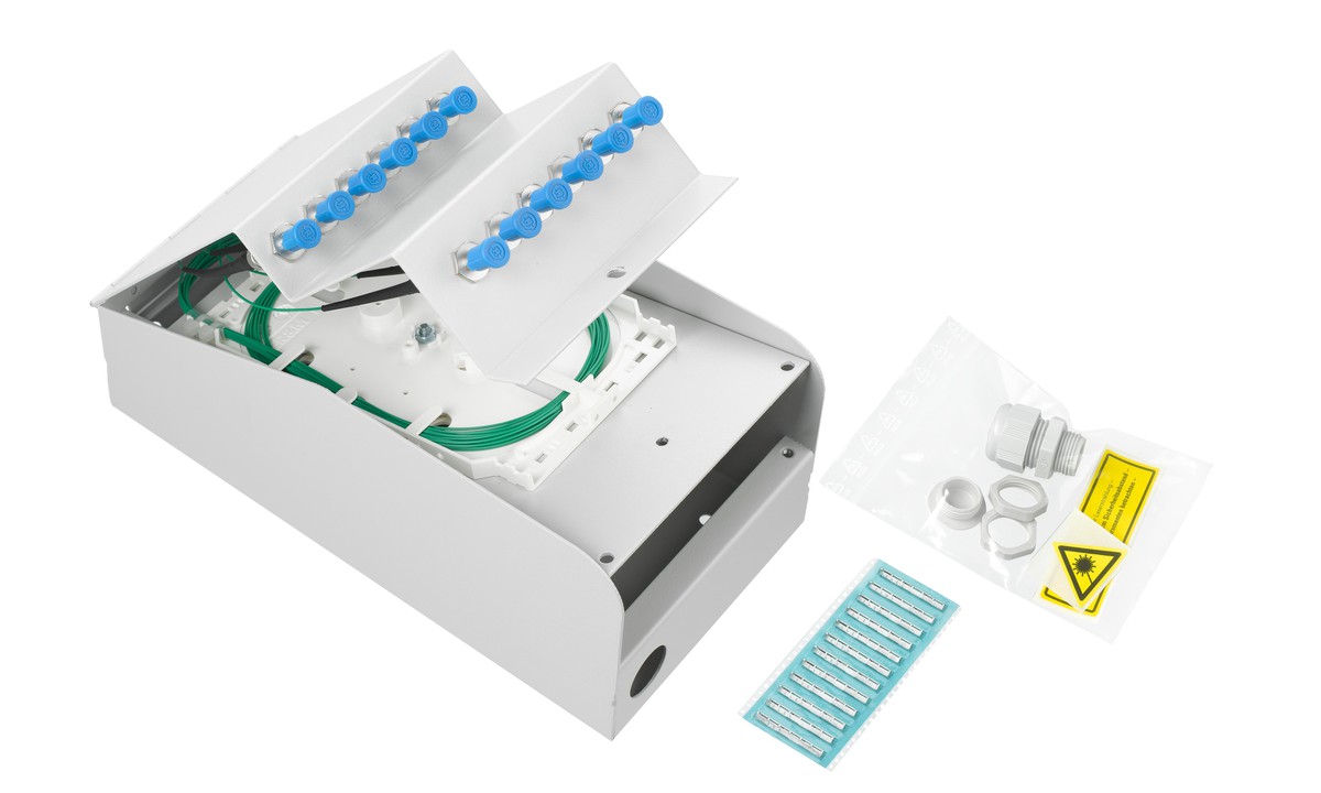 LWL AP Box abgestuft 8xST OM3 komp.